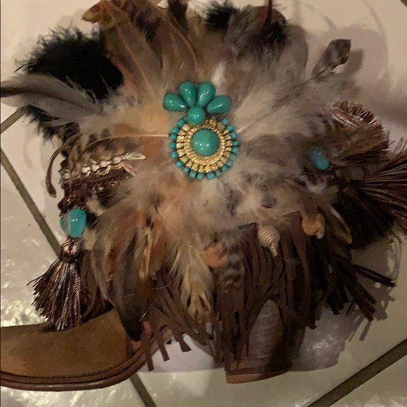 Up Cycled BoHo boots✌🏻I custom make for many❤️ - Picture 6 of 6